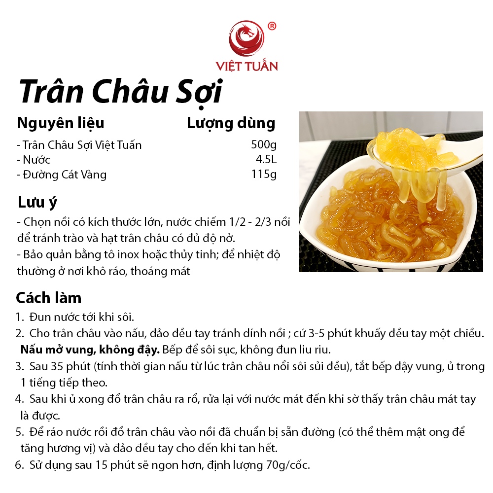 Cách Nấu Trân Châu Sợi 5