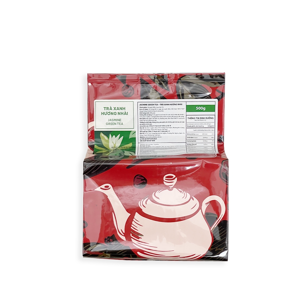Trà Xanh Hương Nhài - Jasmine Green Tea Việt Tuấn 500g