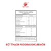 2 pudding khoai môn bdd Bột thạch pudding khoai môn - bảng dinh dưỡng